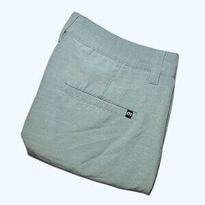 Travis Mathew Men's Size 32 Light Green Lightweight Performance Golf Shorts
